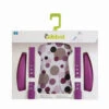 Qibbel Styling Set Deluxe Til Frontmonteret Barnestol Lilla Prikker