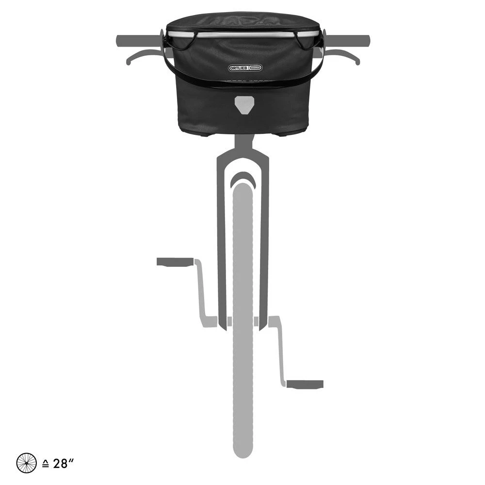 Ortlieb Up-Town City Kurv Lemon Sort - Billede 5