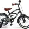 Volare Black Cruiser 14" Drengecykel Med Støttehjul