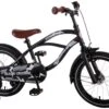 Volare Black Cruiser 16" Drengecykel Med Støttehjul