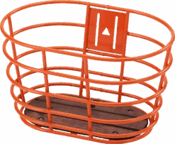 28" Orange Norden Kurv Med Træbund