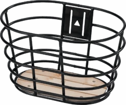 20"-26" Sort Norden Kurv Med Træbund