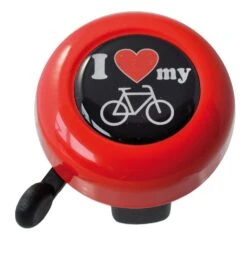 Trill Bell Ringeklokke I Love My Bike Rød